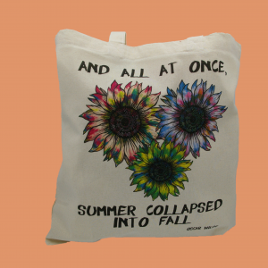 Summer Collapsed into Fall Canvas Bag